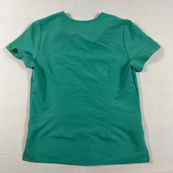Figs Technical Collection Livingston Scrub Set V-Neck Top Pants S Teal Green